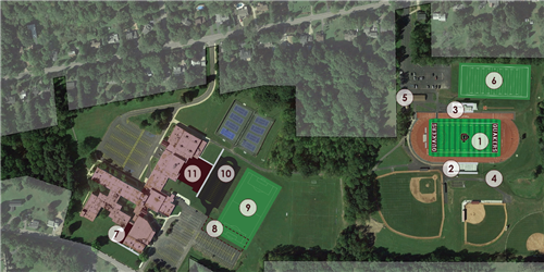 Orchard Park High School Campus from above